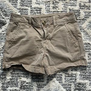 Khaki American eagle shorts